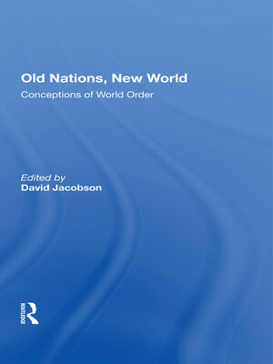 cover image of Old Nations, New World
